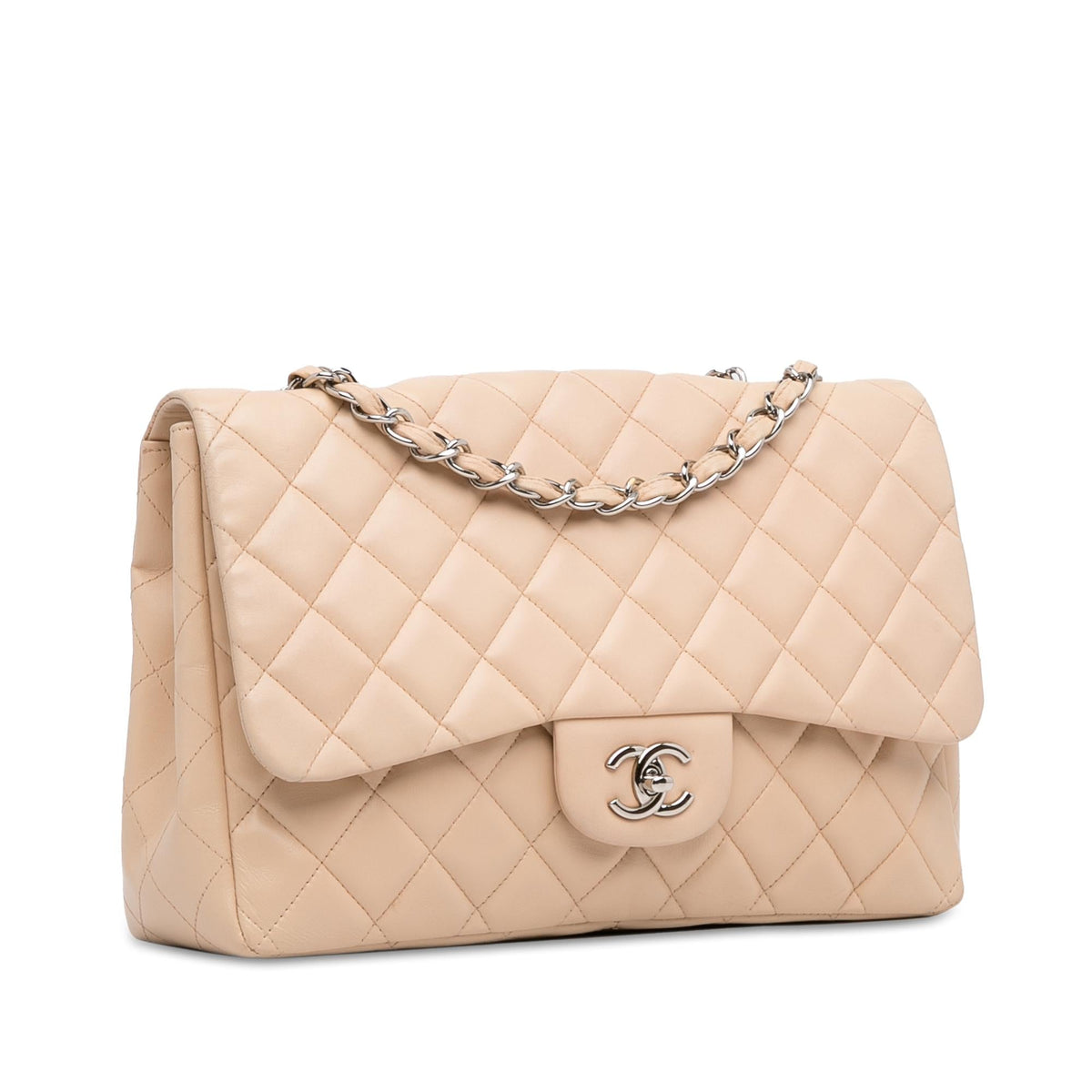Chanel Bags? Chanel Jumbo Classic Lambskin Single Flap (-gKWzLM) Elegant Everyday Designer Handbag