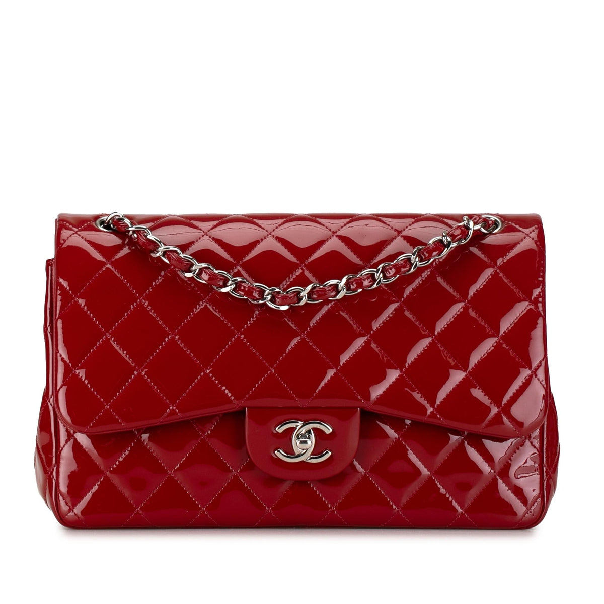 Chanel Bags? Chanel Jumbo Classic Patent Double Flap (-rg1hZI) Premium Designer Shoulder Bag