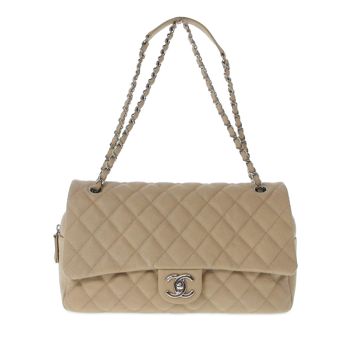 Chanel Bags? Chanel Jumbo Quilted Caviar Easy Flap Bag (-dKuOT7) Premium Designer Shoulder Bag