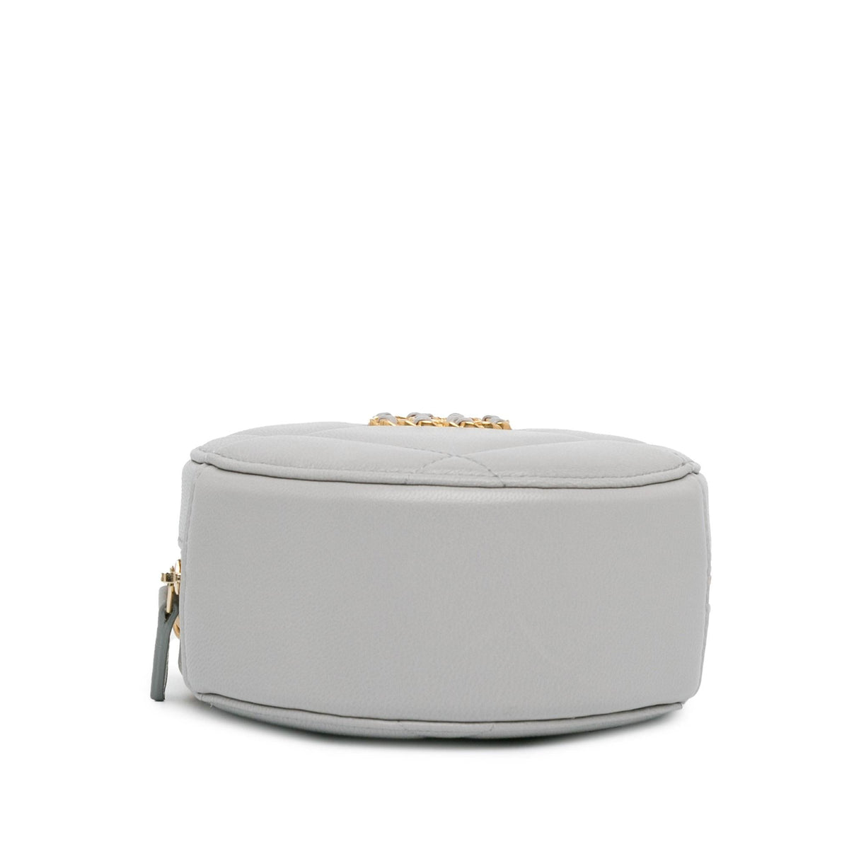 Chanel Bags? Chanel Lambskin 19 Round Clutch with Chain (-mHo6g9) Premium Designer Shoulder Bag