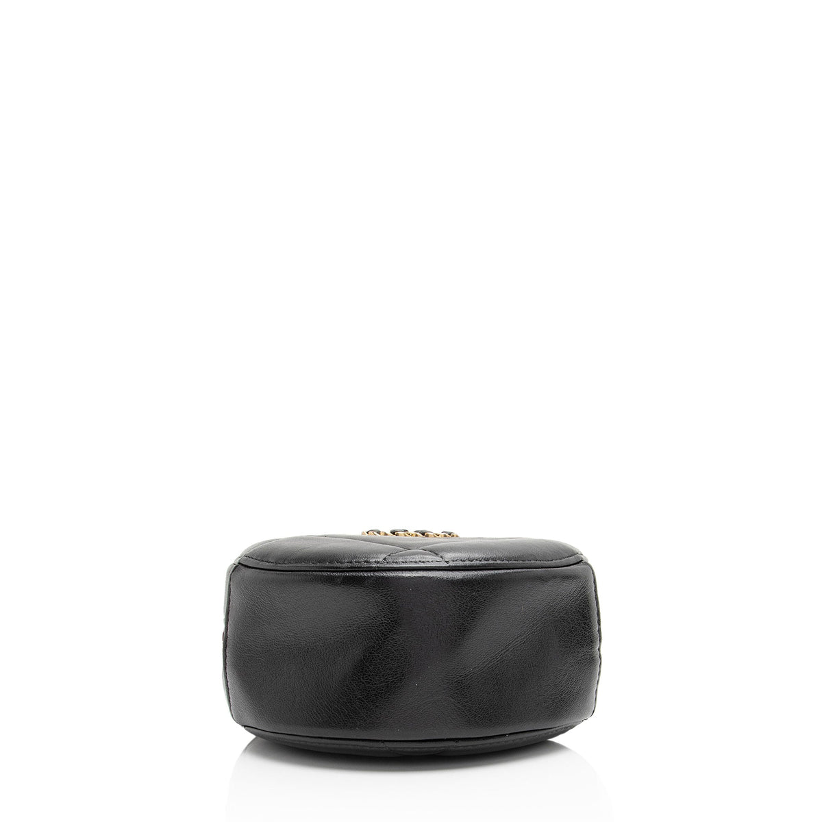 Chanel Bags? Chanel Lambskin 19 Round Clutch with Chain (-KFnAV9) Premium Designer Shoulder Bag