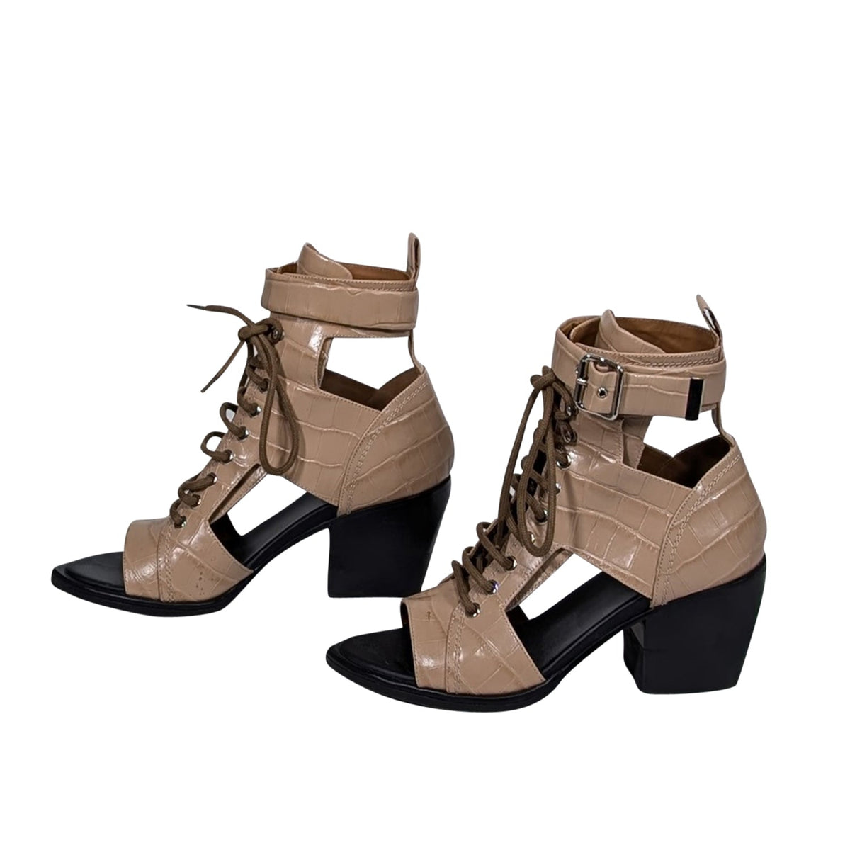 Zelvantoria5 elegant leather Ankle Boot back view