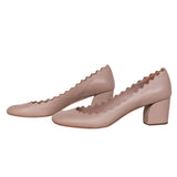 Belvarantine elegant leather Pump Heel back view