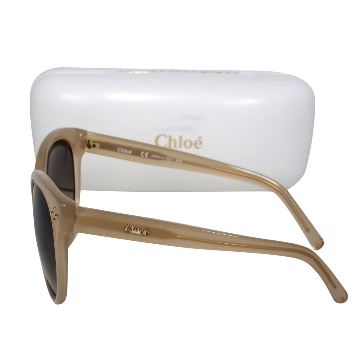 Crisvalor elegant leather Sunglasses side view