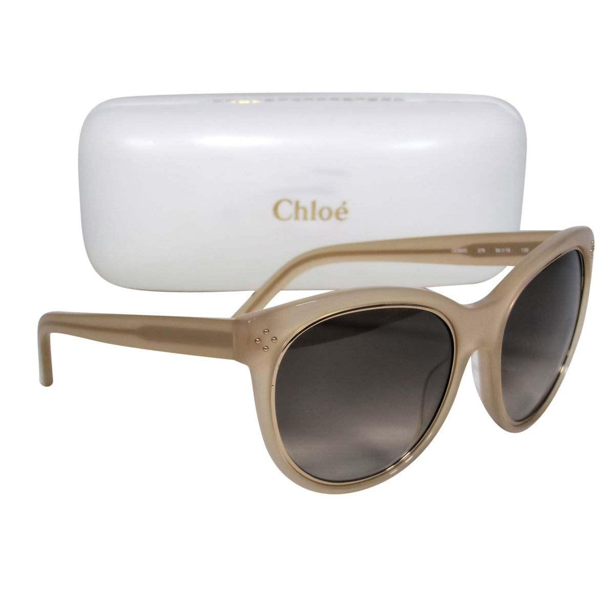 Chloe women's sunglasses Beige luxury designer leather