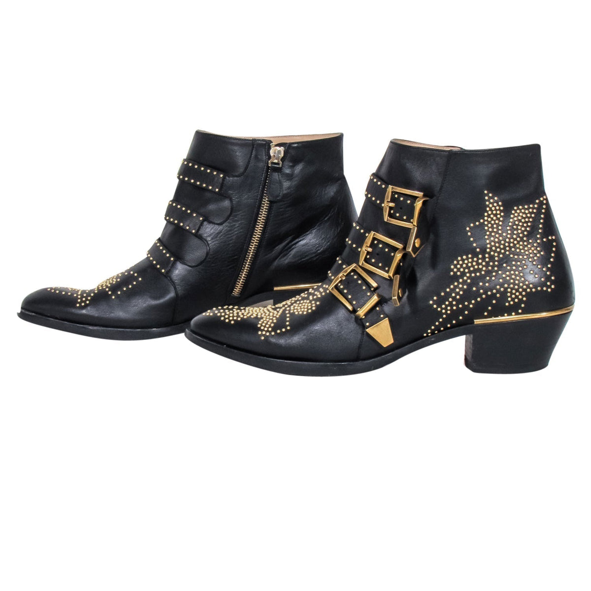 Morvantine3 elegant leather Ankle Boot back view