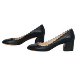 Veldamoir elegant leather Pump Heel side view