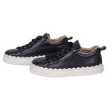 Chloe authentic luxury sneaker Black leather craftsmanship