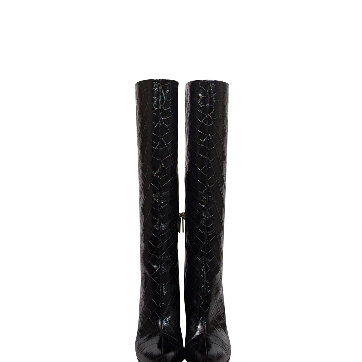 Side view of Chloe boot Black premium designer bag