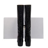 Chloe designer boot leather closeup detail