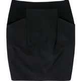 Chloe women's skirt Black luxury designer leather