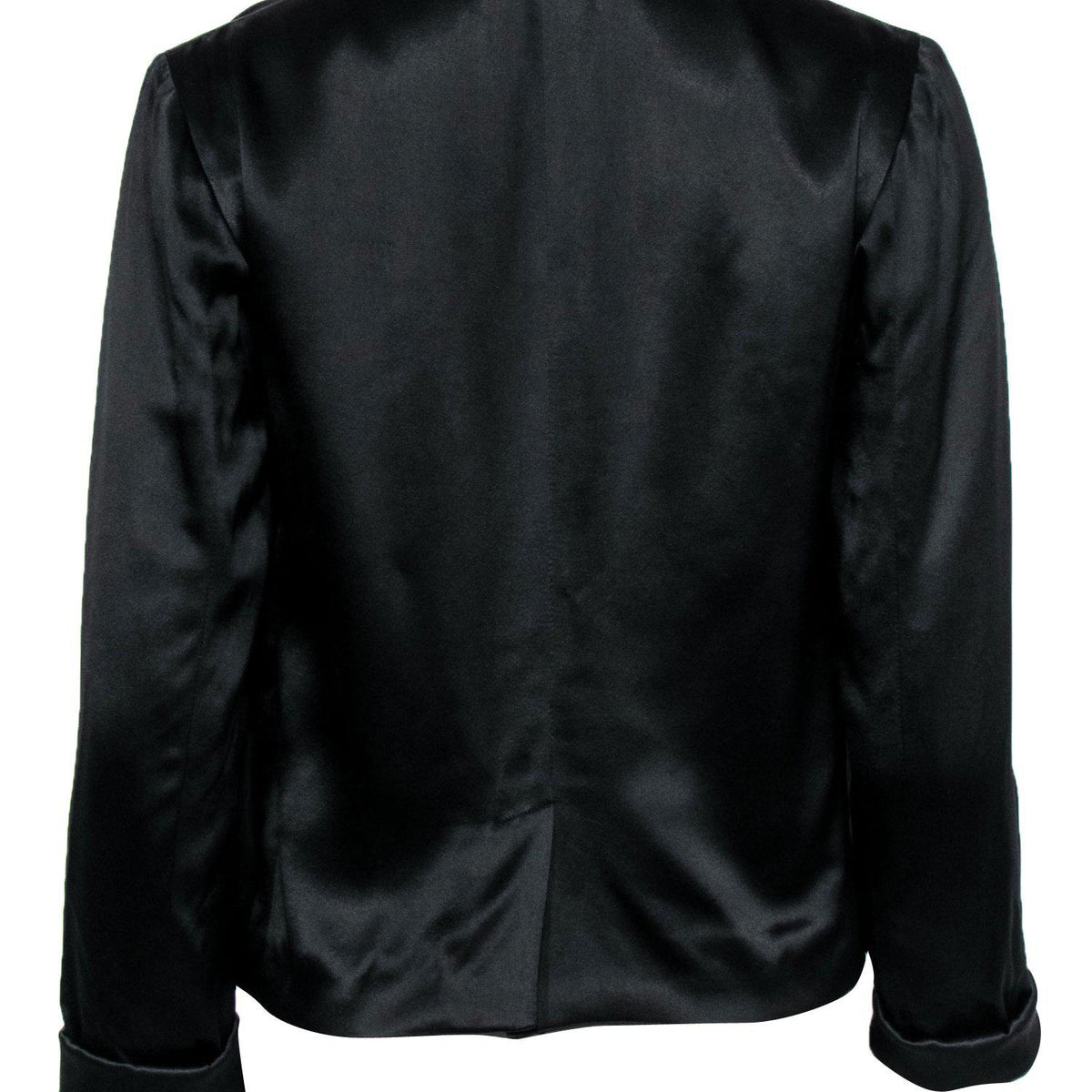 Chloe authentic luxury blazer Black satin craftsmanship