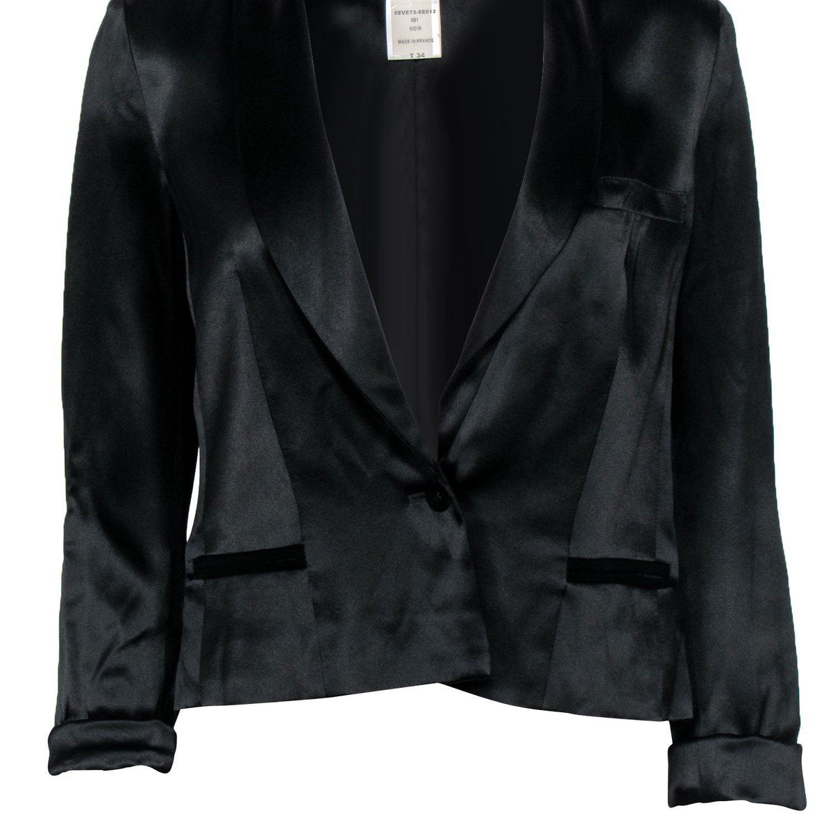 Chloe women's blazer Black luxury designer satin