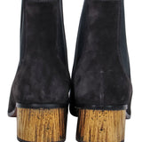 Belvarania elegant leather Ankle Boot interior detail
