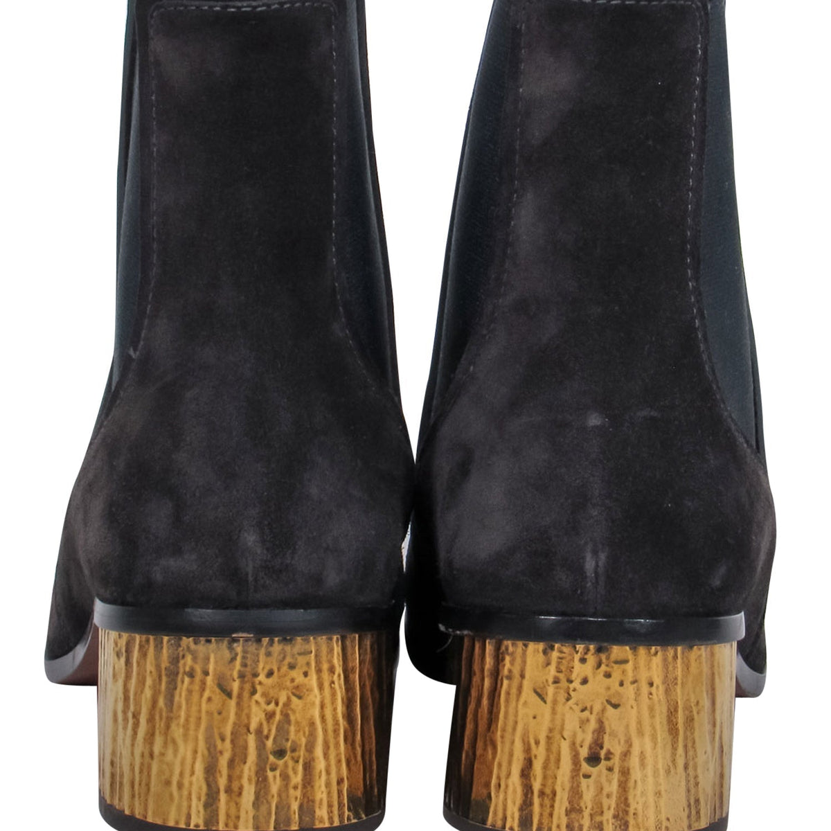 Chloe designer boot suede closeup detail