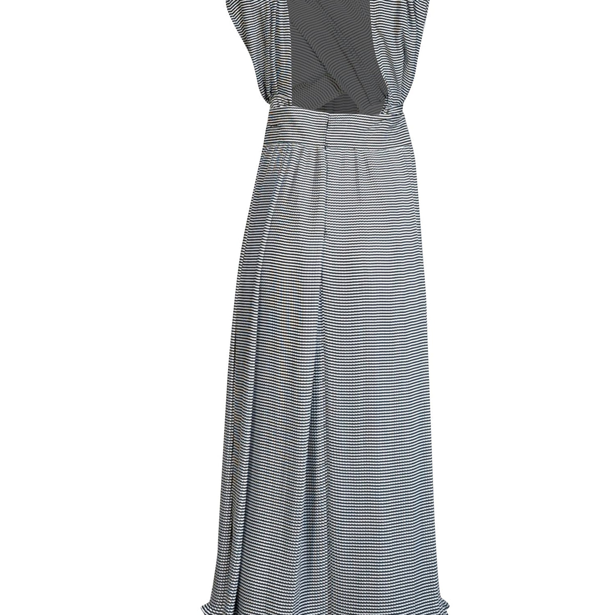 Oryventoria elegant leather Day Dress back view