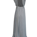 Oryventoria elegant leather Day Dress back view