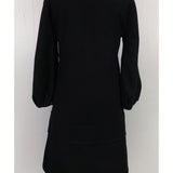 Solvantis elegant leather Day Dress back view