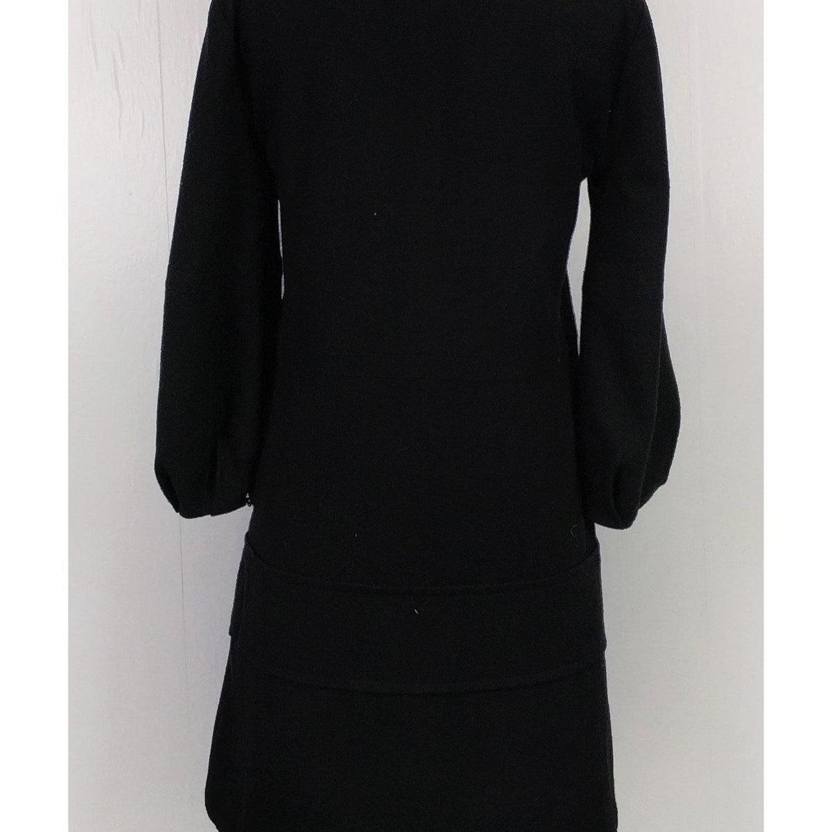 Chloe authentic luxury dress Black leather craftsmanship