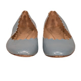 Crisvalantoria elegant leather Ballet Flat side view