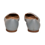 Crisvalantoria elegant leather Ballet Flat interior detail