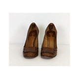 Olvantis elegant leather Pump Heel side view