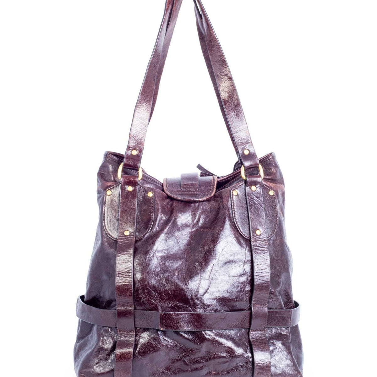 Corvantine elegant leather Handbag flat lay view