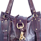 Corvantine elegant leather Handbag angled view