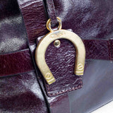 Chloe designer handbag leather closeup detail