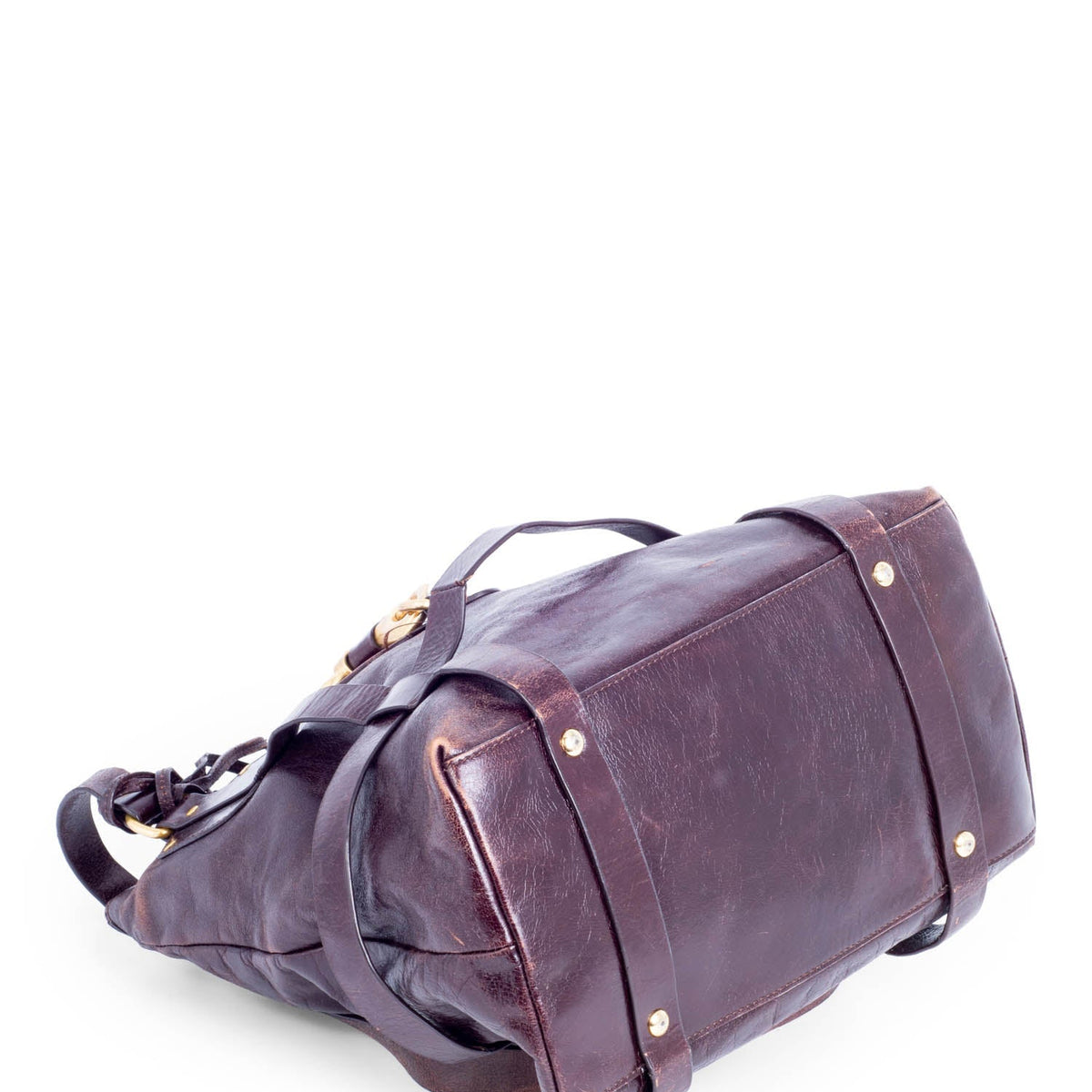 Corvantine elegant leather Handbag top view