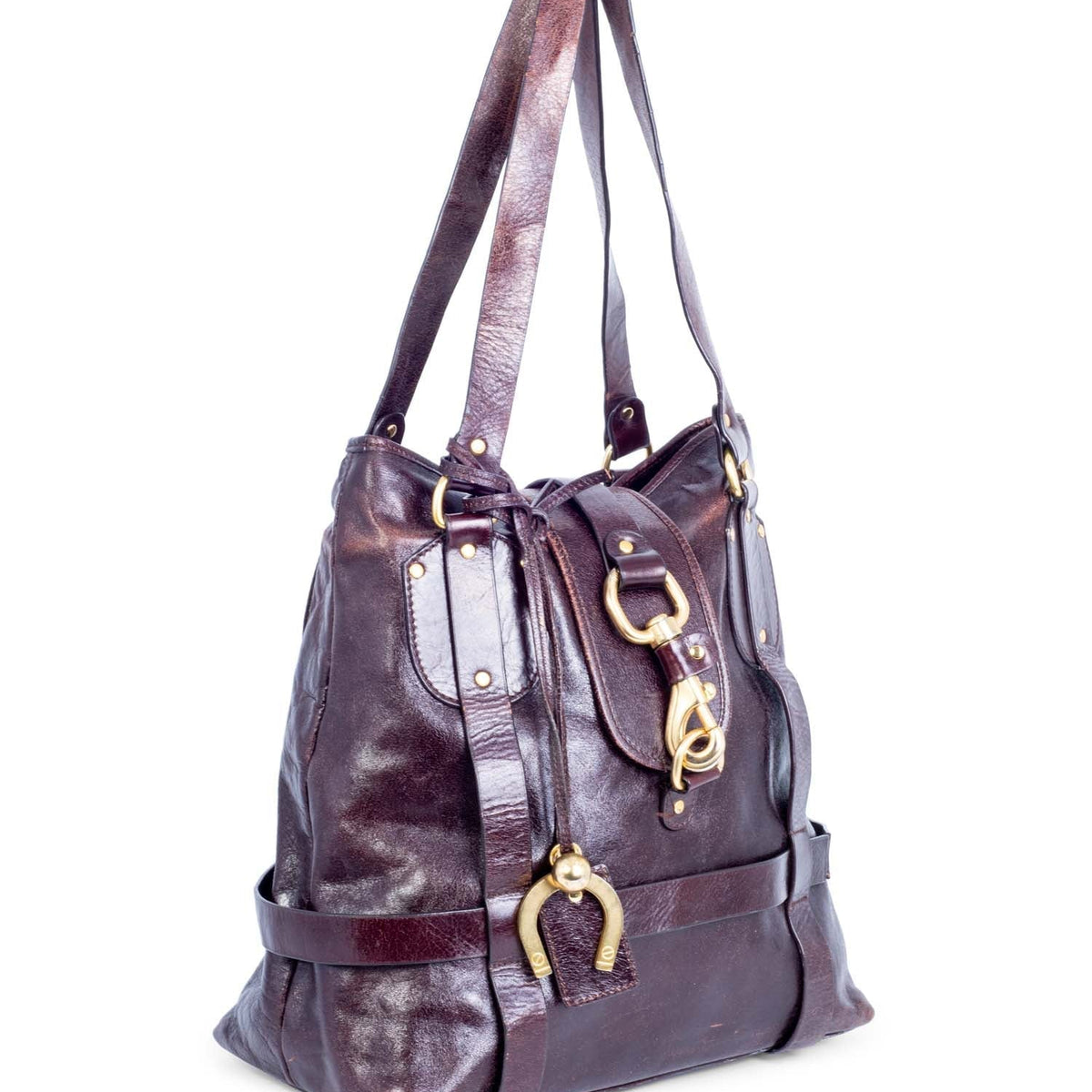Chloe women's handbag Brown luxury designer leather
