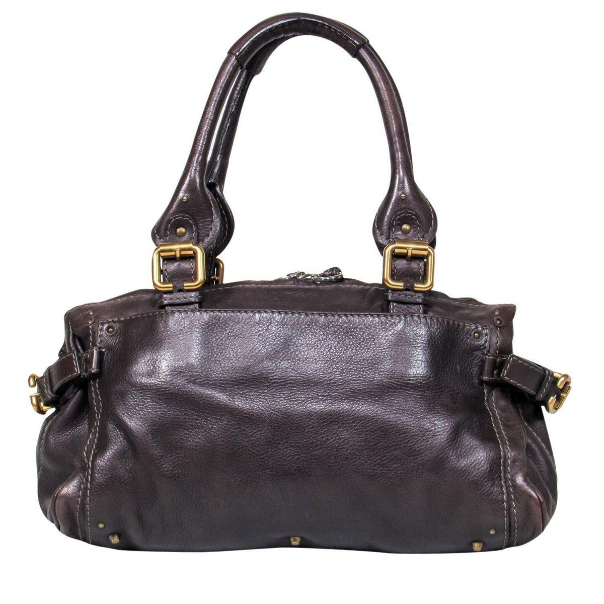 Chloe authentic luxury handbag Brown leather craftsmanship