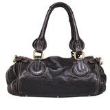 Belventoria elegant leather Shoulder Bag back view