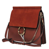 Morvantine elegant leather Shoulder Bag side view