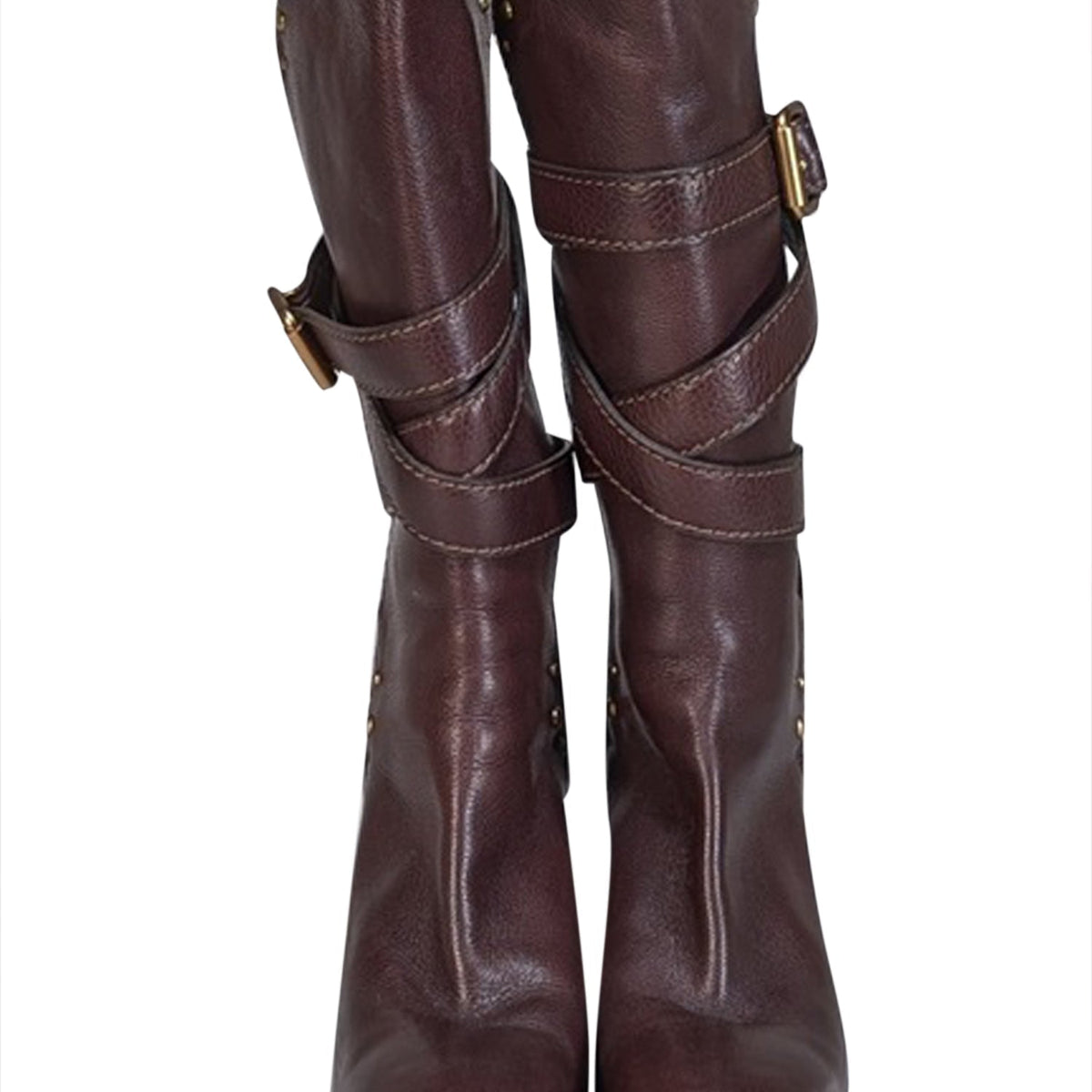 Morvantoria2 elegant leather Tall Boot side view