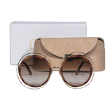 Auremantine elegant leather Sunglasses side view