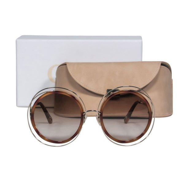 Auremantine elegant leather Sunglasses side view