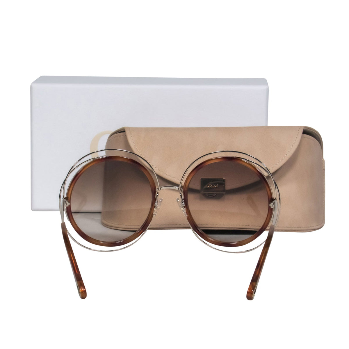 Auremantine elegant leather Sunglasses interior detail