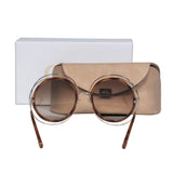Auremantine elegant leather Sunglasses interior detail