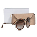 Auremantine elegant leather Sunglasses