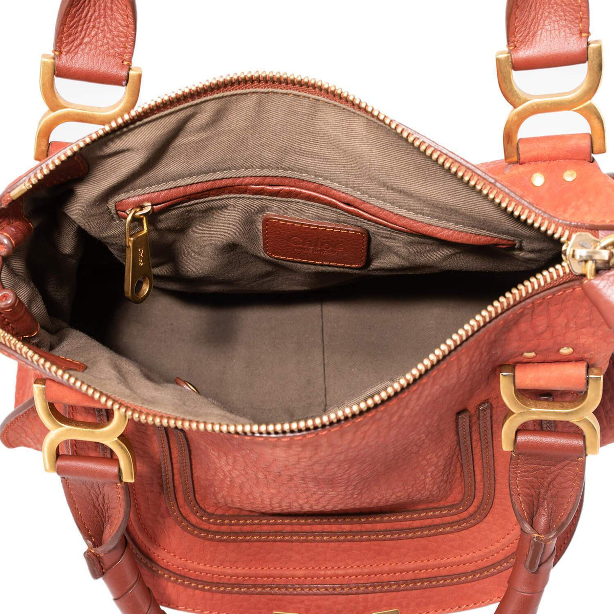 Chloe women's handbag Brown luxury designer calf