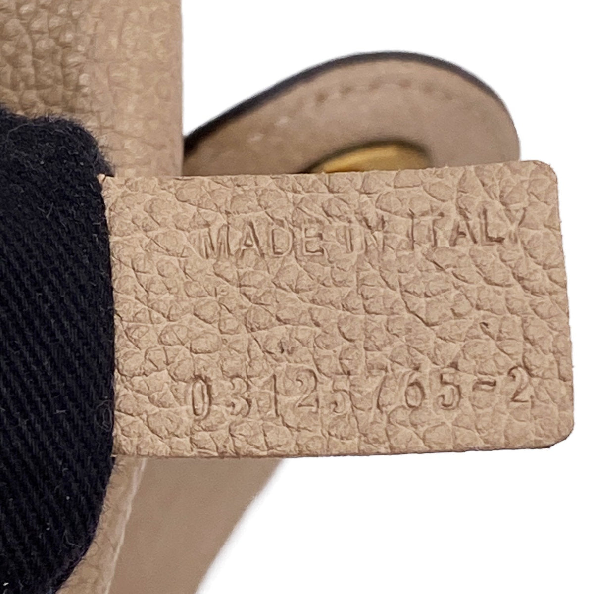 Chloe designer handbag calf closeup detail