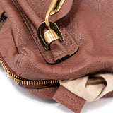 Solventa elegant leather Handbag back view
