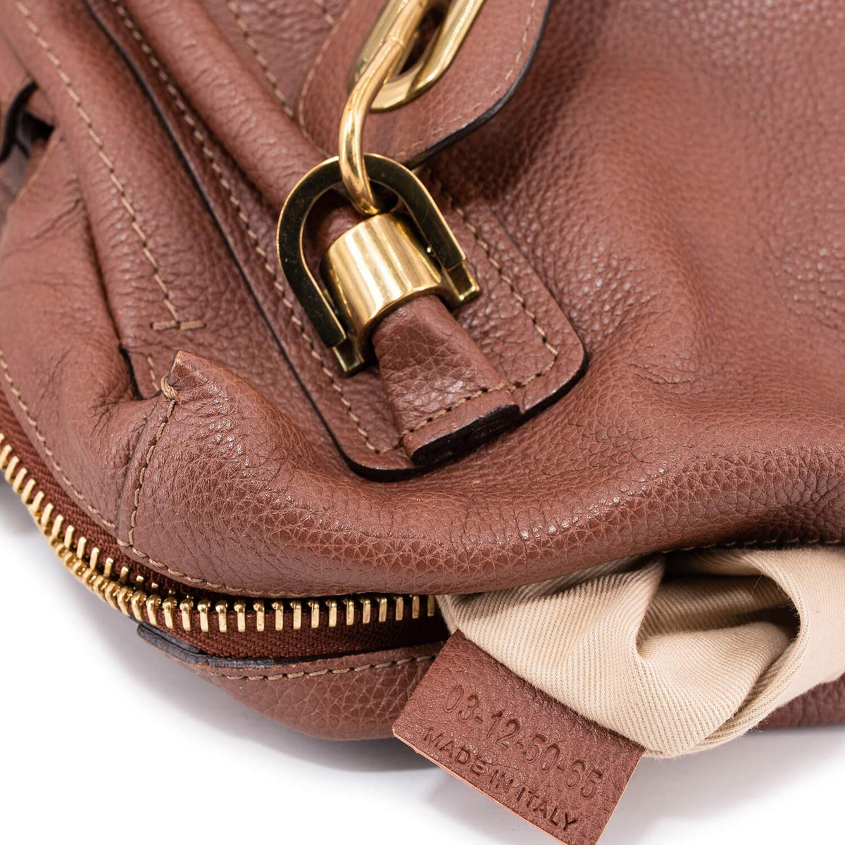 Chloe authentic luxury handbag Brown calf craftsmanship