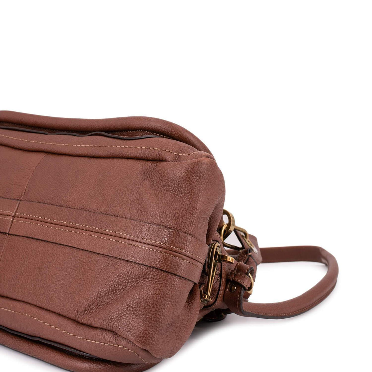 Chloe authentic luxury handbag Brown calf craftsmanship