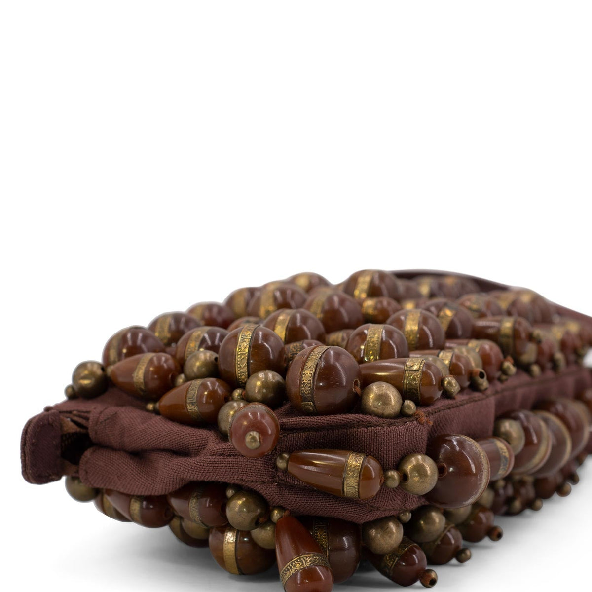 Side view of Chloe handbag Brown premium designer bag