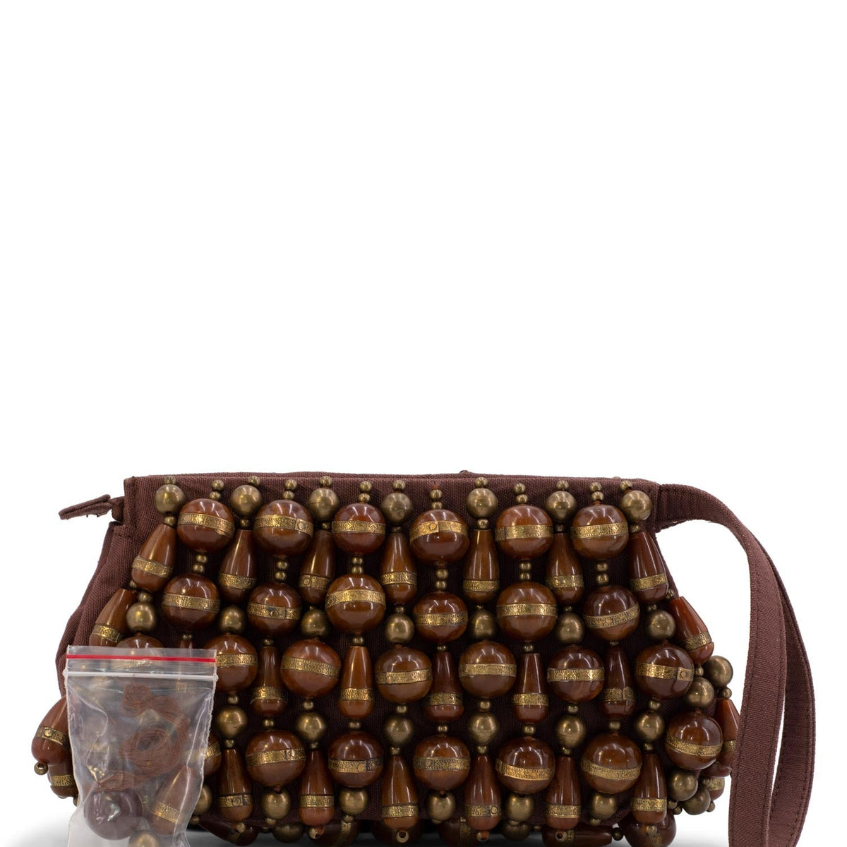 Side view of Chloe handbag Brown premium designer bag