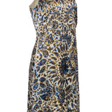 Crisvaloria2 elegant leather Cocktail Dress side view