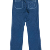 Zelvantoria2 elegant leather Jeans side view