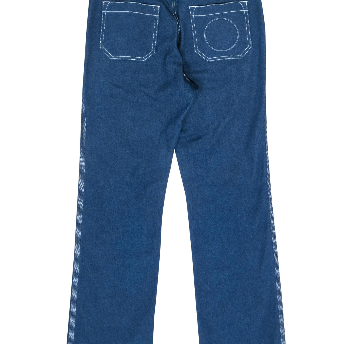 Side view of Chloe pants Blue premium designer bag